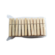 Clipes de suspensão por atacado Mini madeira Clothes Pegs Clothespins de bambu